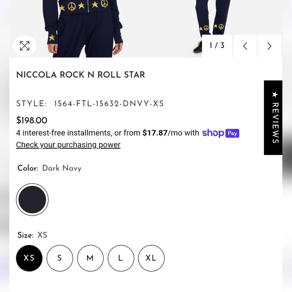 Lauren Moshi Rock N Roll Star hoodie - Picture 5 of 14